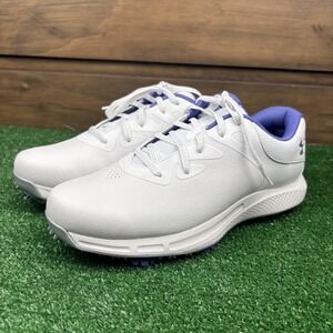 Under Armour‎ Charged Breathe 2 Women's Golf Shoes 9.5 White Leather Spikeless